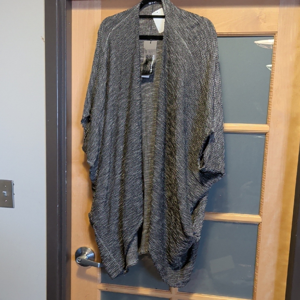 Gray Women's Cardigan Sweater